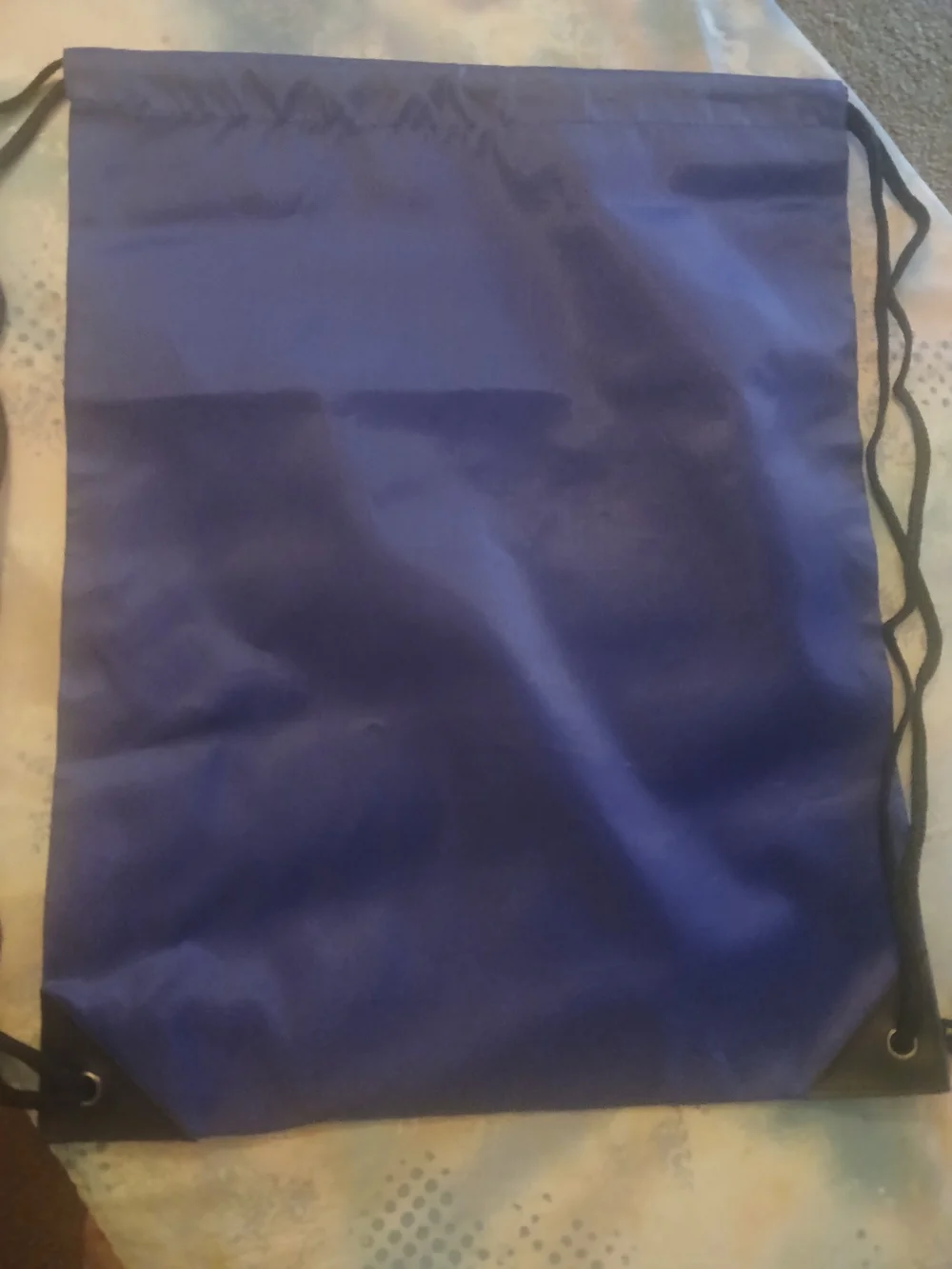 5 Purple Drawstring Gym Bag - Unbranded